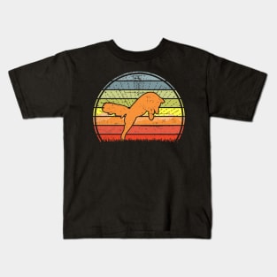 Fox Mountain Sunset Kids T-Shirt